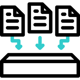 recopilación de datos icono