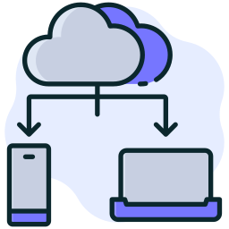 transferencia a la nube icono
