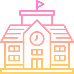 edificio escolar icono