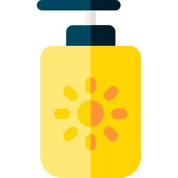 crema solar icono