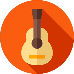 Guitarra acústica icono