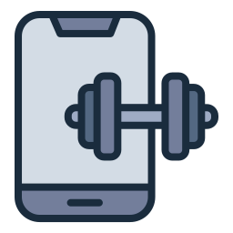aplicación de fitness icono