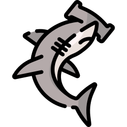 Tiburón martillo icono