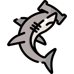 Hammerhead fish icon