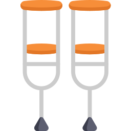Crutches Ícone