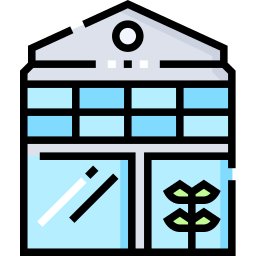 Green house icon