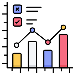 gráfico de barras icono