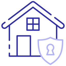 seguridad del hogar icono
