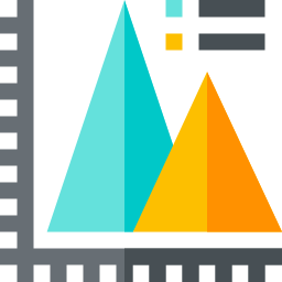 Pyramid chart Ícone