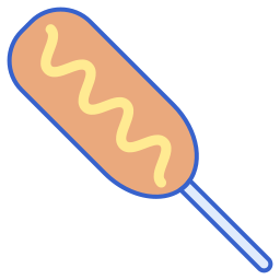 corn dog icoon