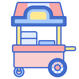 Food stand icon