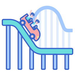 montagne russe icona