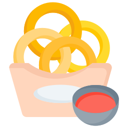 aros de cebolla icono
