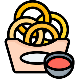 aros de cebolla icono