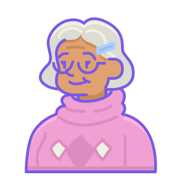 Old woman icon