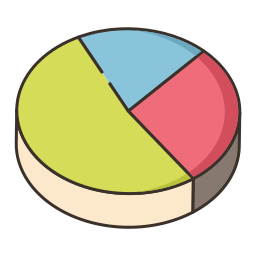 grafico a torta icona