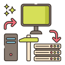 procesamiento de datos icono