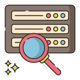 Data research icon