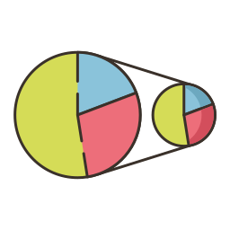 Gráfico de setores Ícone