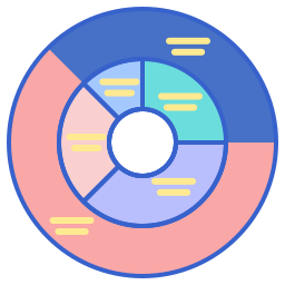 diagramme circulaire Icône