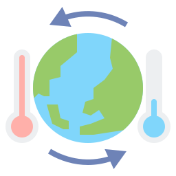 Climate change icon