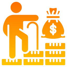 fondo de jubilación icono