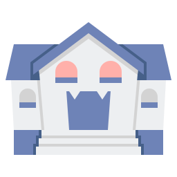 Haunted house icon