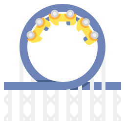 montagne russe icona