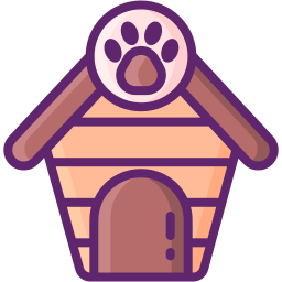 Casa de perro icono