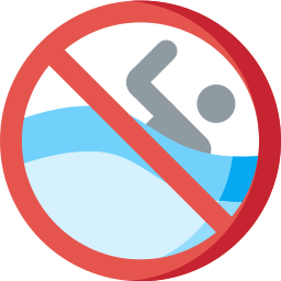 No swimming icon