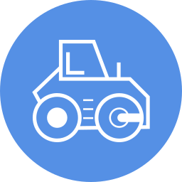 rodillo compactador icono
