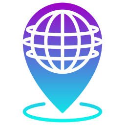 tecnología geoespacial icono