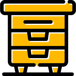 cómoda con cajones icono