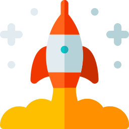 Rocket launch icon