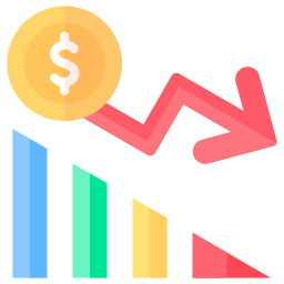 deflación icono