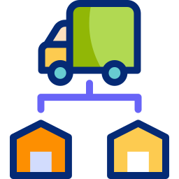 distribución icono