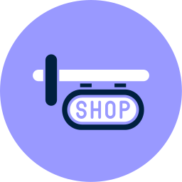 Store sign icon