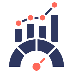 evaluación comparativa icono