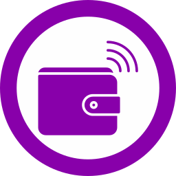 monedero electrónico icono