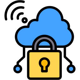nube segura icono