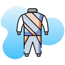 traje de carrera icono