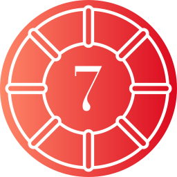 número 7 icono