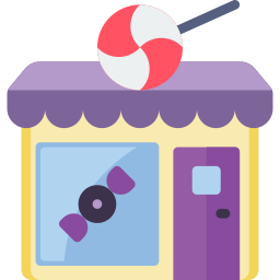 magasin de bonbons Icône