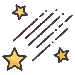 estrellas fugaces icono