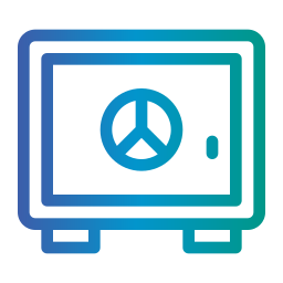 caja de seguridad icono