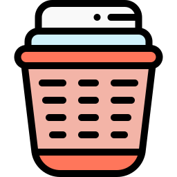 Clean linen basket icon