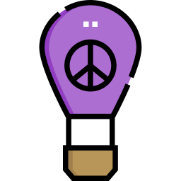 Hot air balloon icon