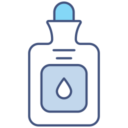bolsa de agua caliente icono