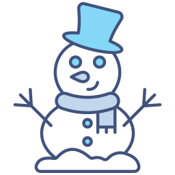muñeco de nieve icono
