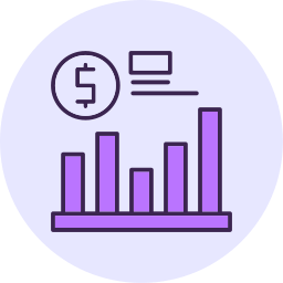 gráfico de finanzas icono